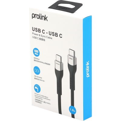 프로링크 USB C타입 5A 240W 고속충전 케이블 1m PF493-0100