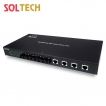 솔텍 4포트 스위칭 허브, SC 싱글모드 4포트(20km) SFC400-SCS4